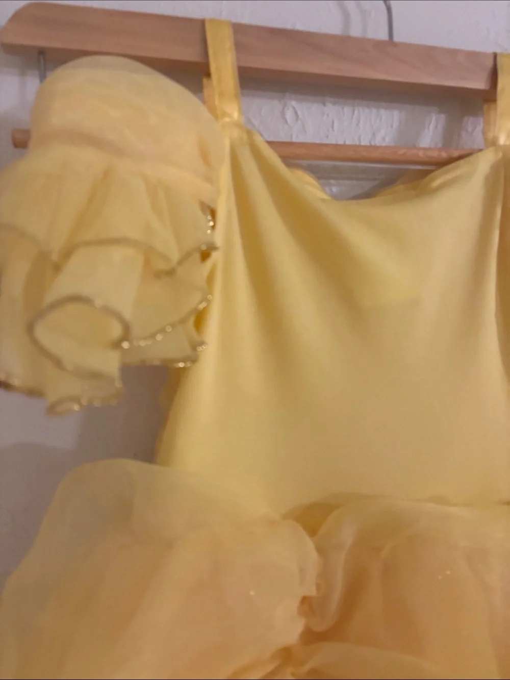 Disney Yellow belle Princess Ball Gown Kids Costume